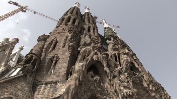 Sagrada Familia Barcelona España — Vídeos de Stock