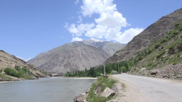 Veduta Delle Montagne Del Pamir Tagikistan — Video Stock