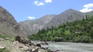 Pamir dağları, Tacikistan manzarası