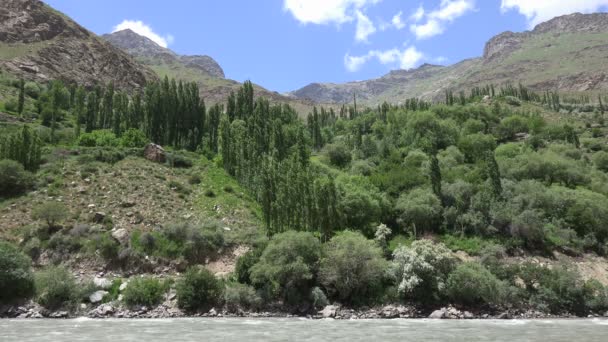 Veduta Delle Montagne Del Pamir Tagikistan — Video Stock