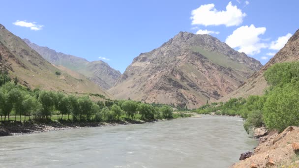 Vista Das Montanhas Pamir Tajiquistão — Vídeo de Stock