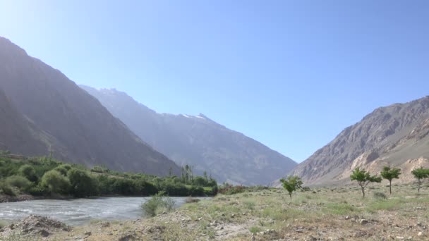 Vista Das Montanhas Pamir Tajiquistão — Vídeo de Stock