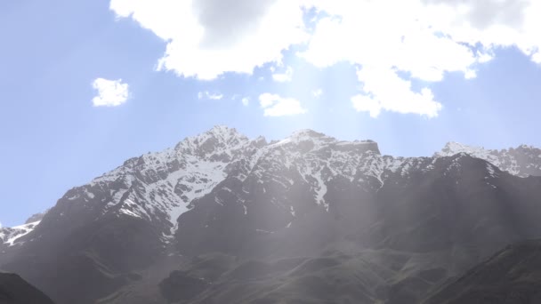 Veduta Delle Montagne Del Pamir Tagikistan — Video Stock