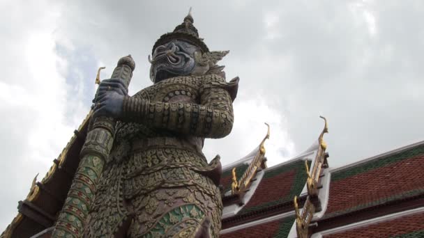 Wat Phra Kaew Bangkok Tailandesa — Vídeo de Stock