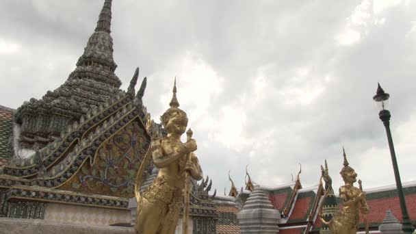 Wat Phra Kaew Bangkok Thailand — Stok video