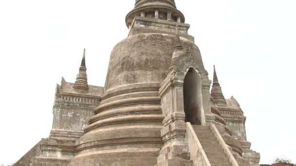 Wat Phra Sanphet Ayutthaya Tailandia — Vídeos de Stock