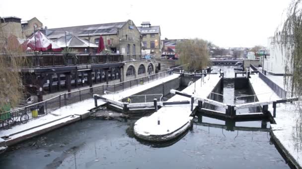 Grand Union Canal Camden Town Londyn Zjednoczone Królestwo Wielkiej Brytanii — Wideo stockowe
