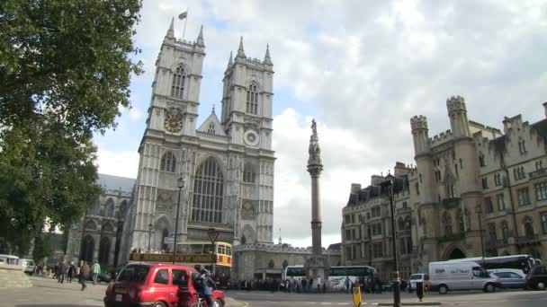 Westminster Abbey Londyn Wielka Brytania — Wideo stockowe