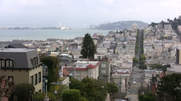 Russian Hill San Francisco Verenigde Staten — Stockvideo