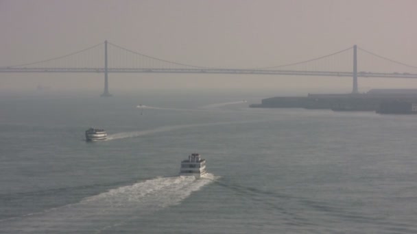 San Francisco Bay Vista Ilha Alcatraz São Francisco Estados Unidos — Vídeo de Stock