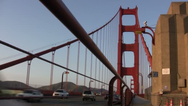 Golden Gate Bridge Σαν Φρανσίσκο Ηνωμένες Πολιτείες — Αρχείο Βίντεο
