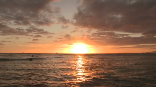 Waikiki Oahu Hawaii Estados Unidos América — Vídeo de Stock