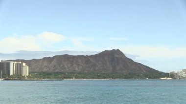 Diamond Head (Waikiki 'den Görüntü), Oahu, Hawaii, ABD