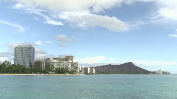 Waikiki Oahu Hawaii Estados Unidos América — Vídeo de Stock