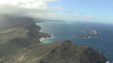 Waimanalo, Oahu, Hawaii, ABD Hava Görüntüsü