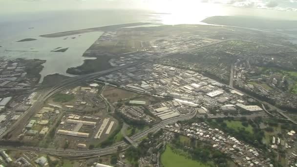 Airial View Ofホノルル国際空港 オアフ島 ハワイ アメリカ — ストック動画