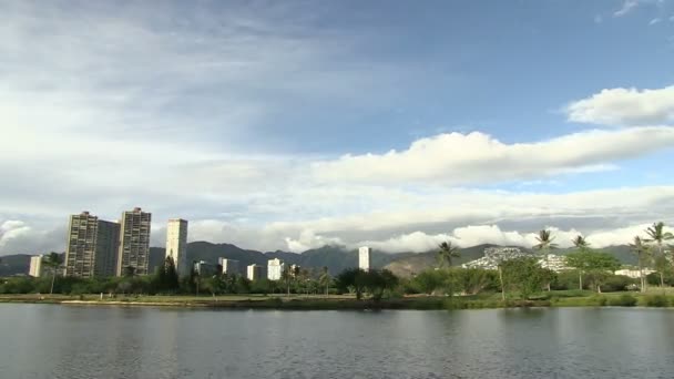 Time Lapse Ala Wai Canal オアフ島 ハワイ アメリカ — ストック動画