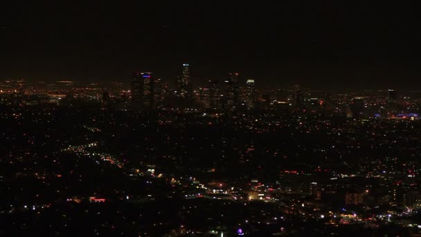 Los Angeles Vista Desde Observatorio Griffith Estados Unidos — Vídeo de stock
