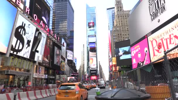 New York Oct 2015 Times Square Manhattan New York Spojené — Stock video