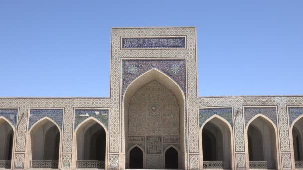 Мечеть Калян Бухара Узбекистан — стоковое видео
