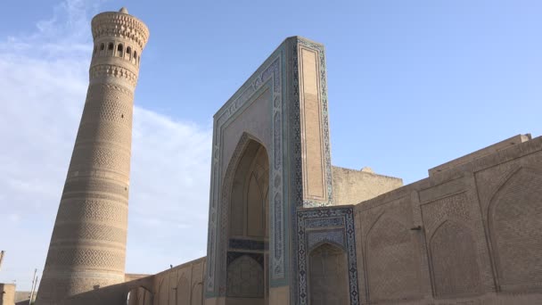 Kalyan Mosque Bukhara Oezbekistan — Stockvideo