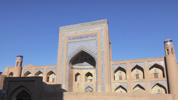 Allakuli Khan Madrasah Itchan Kala Khiva Uzbekistan — Stok Video