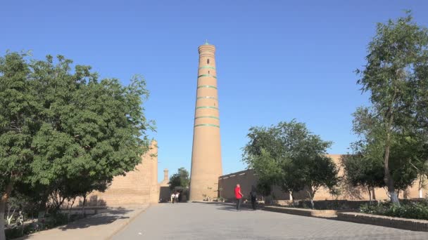 Djuma Mosque Itchan Kala Khiva Uzbekistan — Stock Video