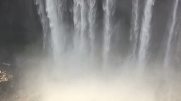 Zicht Victoria Falls Zimbabwe — Stockvideo