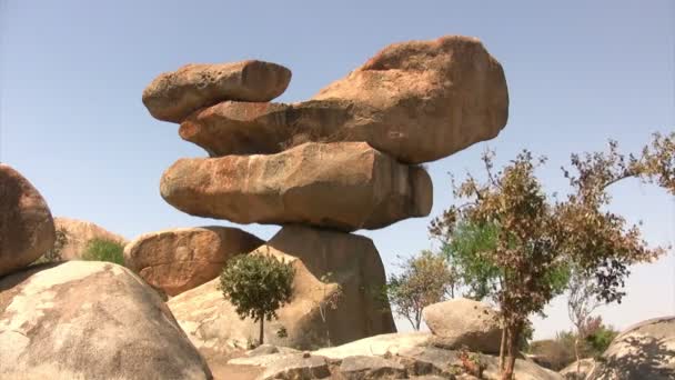Balancing Rock Epworth Ζιμπάμπουε — Αρχείο Βίντεο