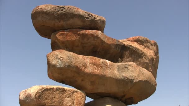 Balancing Rock Epworth Zimbabwe — Video Stock