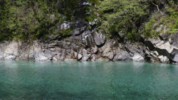 Emerald Blue Water Yushin Valley Tanzawa Ιαπωνία — Αρχείο Βίντεο