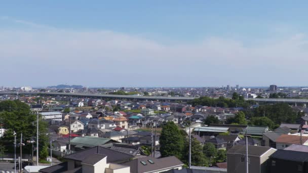 Chigasaki Vista Desde Tonoyama Park Kanagawa Japón — Vídeos de Stock