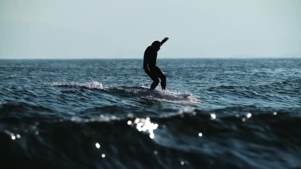 波の上のサーファー — ストック動画
