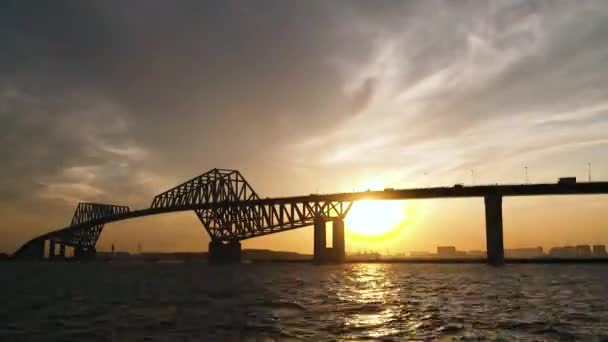 Pohled Most Městě — Stock video