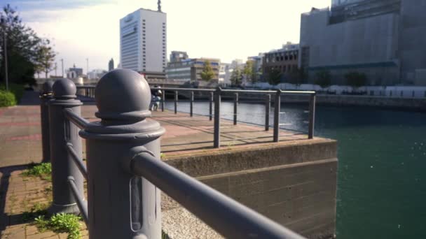 Canal Walkway Mm21 Yokohama Giappone — Video Stock