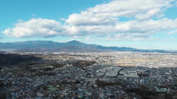 Widok Lotu Ptaka Równinę Sagami Kanagawa Japonia Widok Shonandaira Hiratsuka — Wideo stockowe