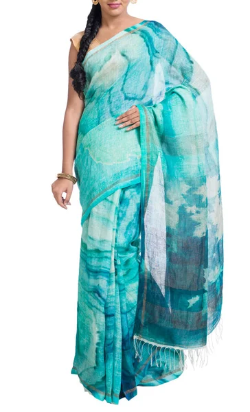 Indiaas Etnisch Saree Ontwerpen Catalogus — Stockfoto