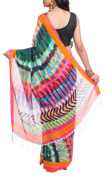 Indický Etnický Saree Design Katalog — Stock fotografie