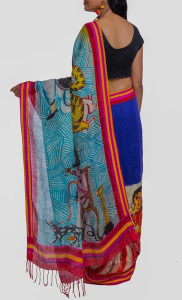 Indische Saree Designs Und Katalog — Stockfoto