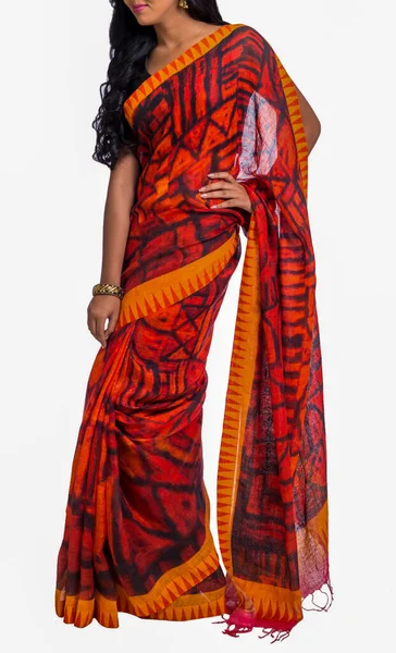 Indický Etnický Saree Design Katalog — Stock fotografie