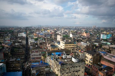 Kolkata şehrinin ufuk çizgisi görünümü