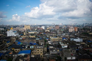 Kolkata şehrinin ufuk çizgisi görünümü