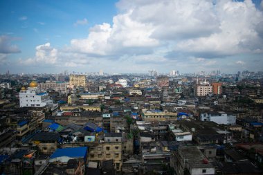 Kolkata şehrinin ufuk çizgisi görünümü