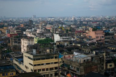 Kolkata şehrinin ufuk çizgisi görünümü