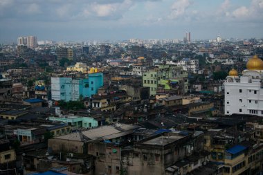 Kolkata şehrinin ufuk çizgisi görünümü