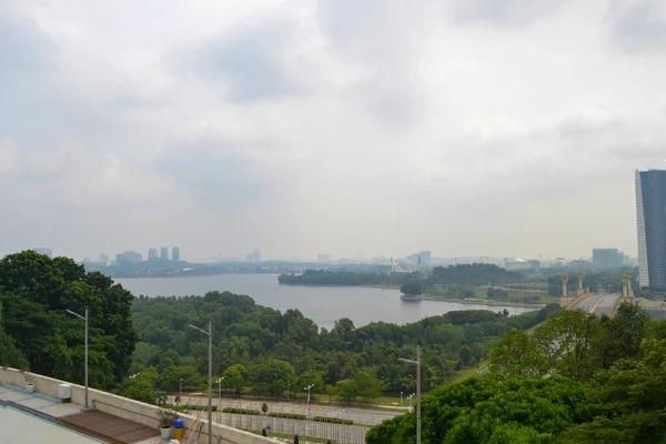 Pohled Putrajayský Průplav Malajsii — Stock fotografie