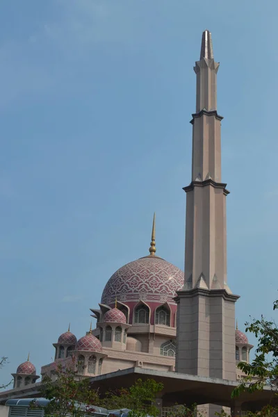 The Putra Mosque is the principal mosque of Putrajaya Wilaya, Malaysia