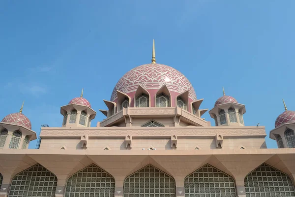 Mesquita Putra Principal Mesquita Putrajaya Wilaya Malásia Imagem De Stock