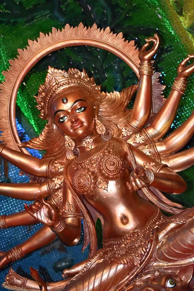 Durga Idole Kolkata Durga Puja Festival — Photo