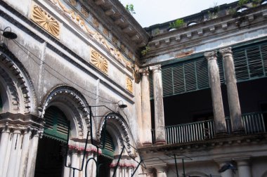 Sreerampur 'lu Goswami Rajbari, Batı Bengal' in ünlü tarihi evi..